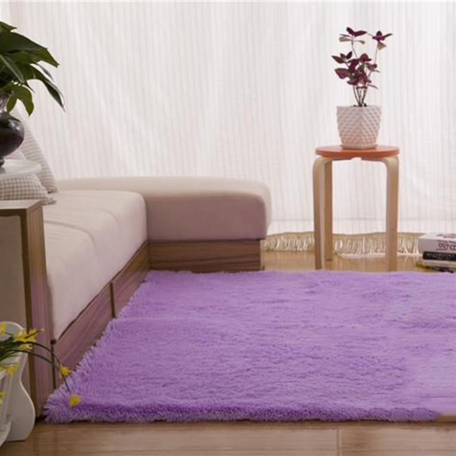 Vest Shaggy Plain Light Purple Rugs (Pre-Order) [RG097]