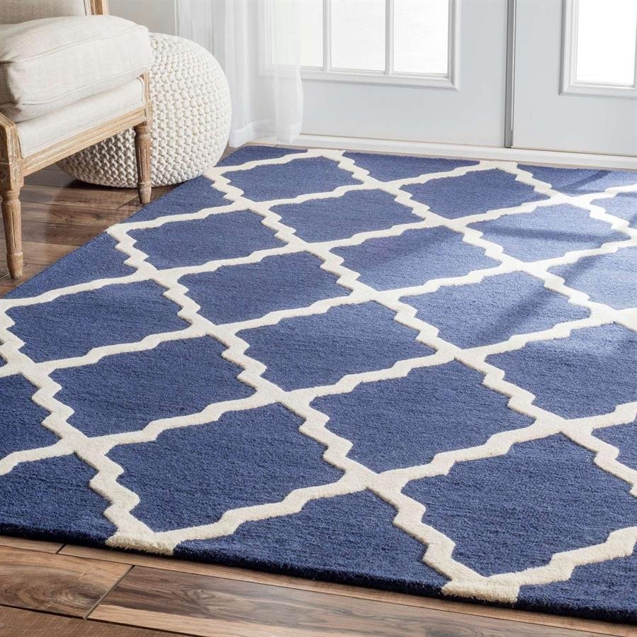 Shag Trellis Blue Rugs (Pre-Order) [RG068]