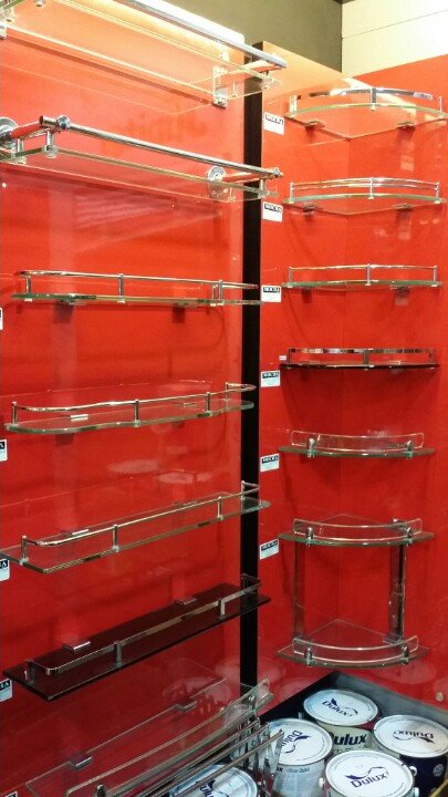 Mocha Glass Shelf