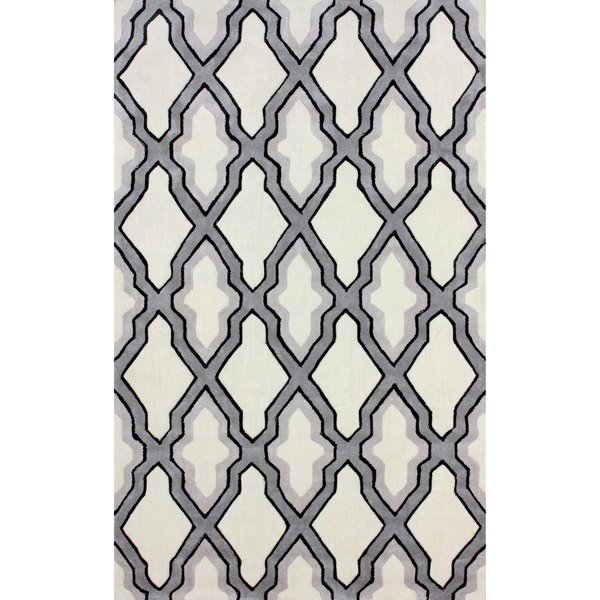 Rashford Handmade Marrakesh Moroccan Grey Trellis Rug (Pre-Order) [RG058]