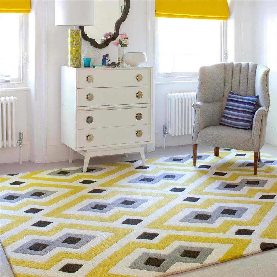 Cosmo Yellow Mosaic Rugs (Pre-Order) [RG027]