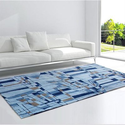 Novo Blue Plaid Rugs (Pre-Order) [RG013]