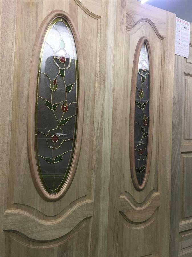 Wooden Door With Glass