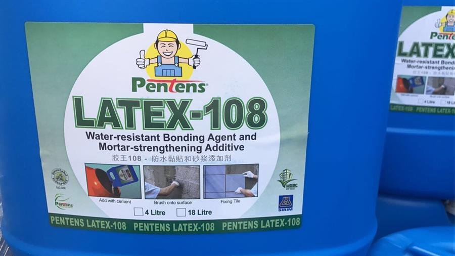 Pentens Latex 108 Water Resistant Bonding Agent And Mortar Strengthening Additive