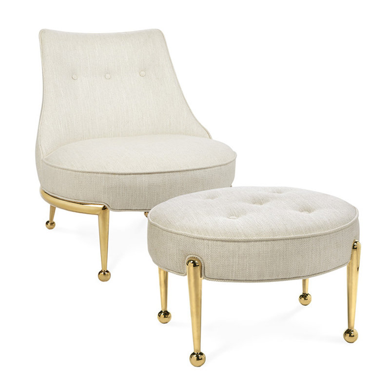 LF 063 Single Seater Sofa with Footstool