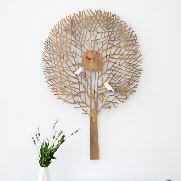 C 032 Modern Tree Shape Clock