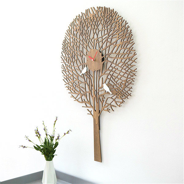 C 032 Modern Tree Shape Clock