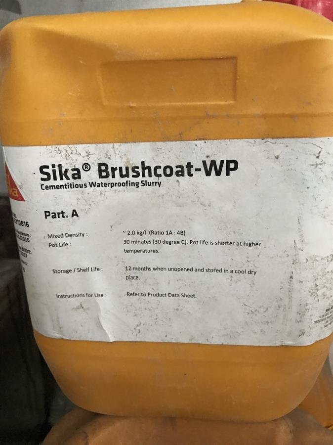 Sika Brushcoat WP Cementitious Waterproofing Slurry Part A