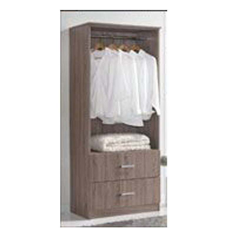 KINGSLEY 2 door 2 drawer wardrobe-Sonoma dark oak