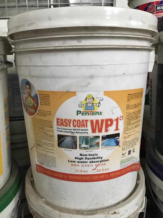 Pentens Easy Coat WP1 One Component Water Based Flexible Cementitous Waterproofing
