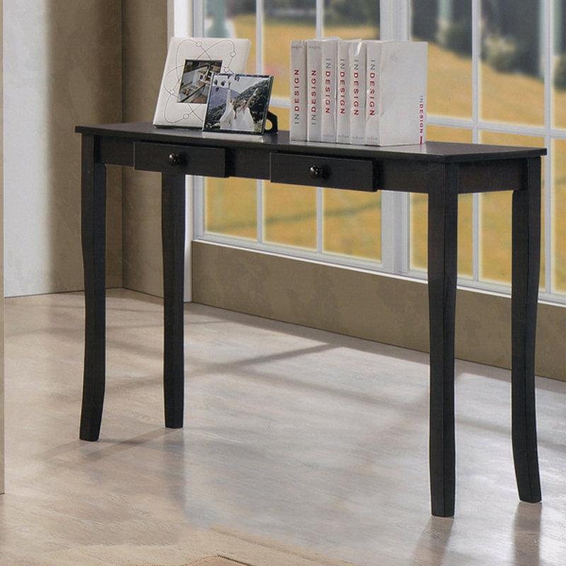 CST1539 4ft solid wood console table with 2 drawers