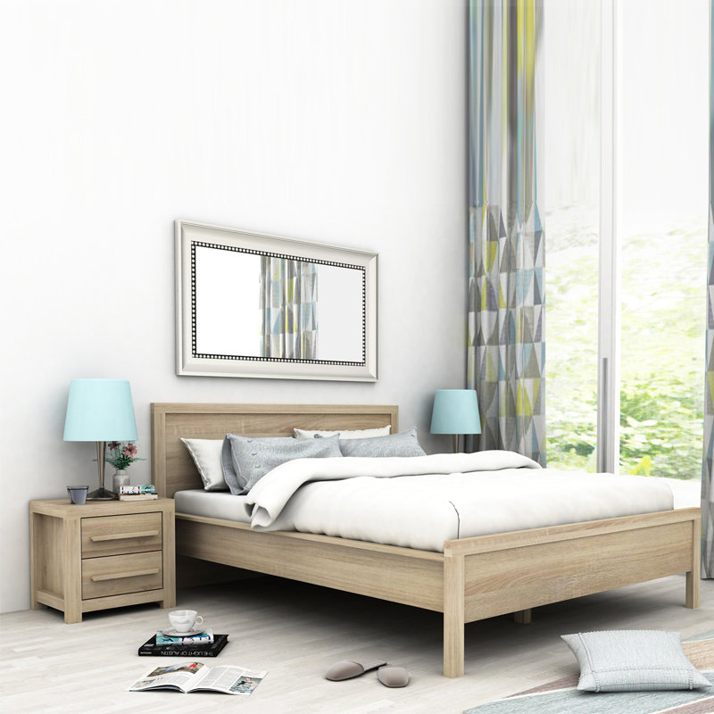 JULIA queen size bedframe with 1 bedside table