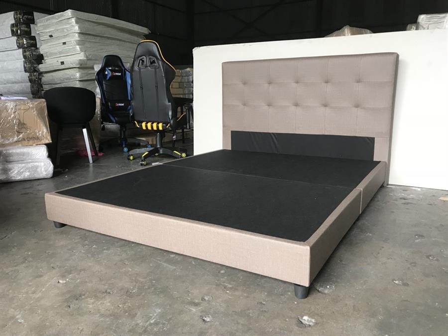 BEKKER waterproof queen size bedframe-brown