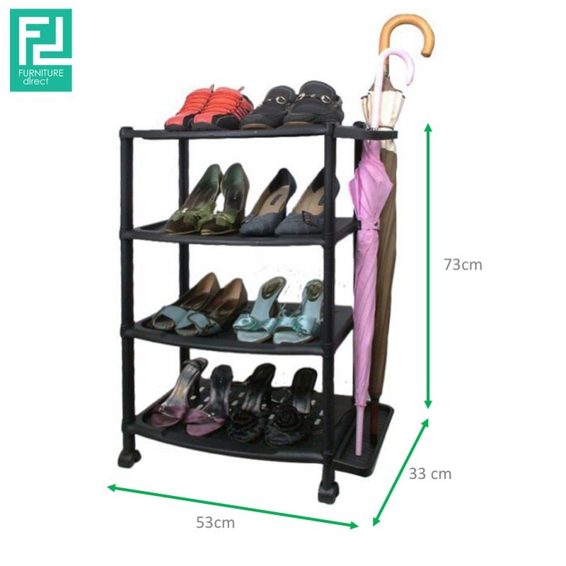 FSS164 SHOE RACK WITH UMBRELLA STAND