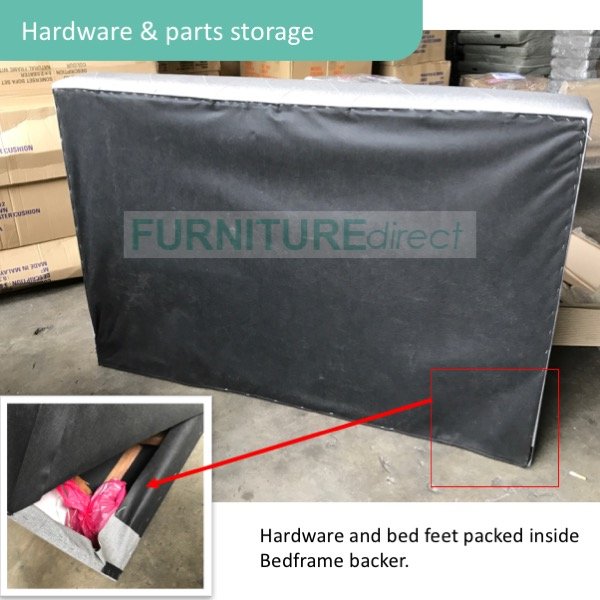 BEKKER waterproof queen size bedframe- grey