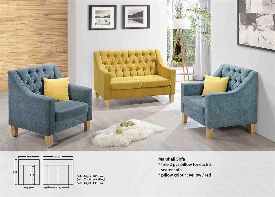 MARSHALL custom made 1 seater sofa