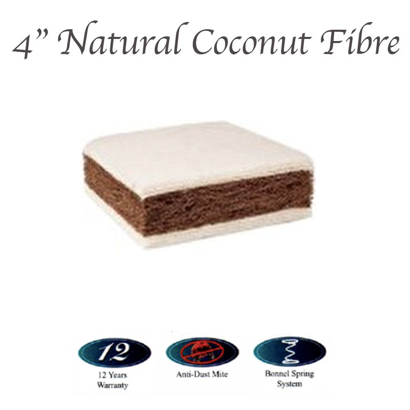 Masterfoam 3000 natural coconut fibre 4 inch queen size