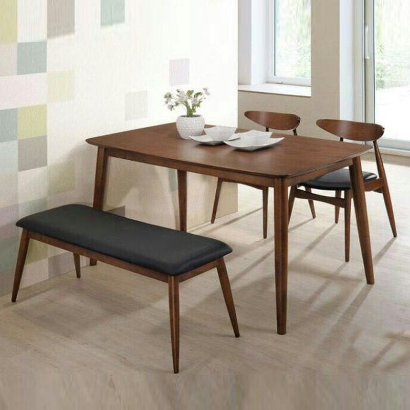 MANCHESTER 4 seater with bench- black PU seat