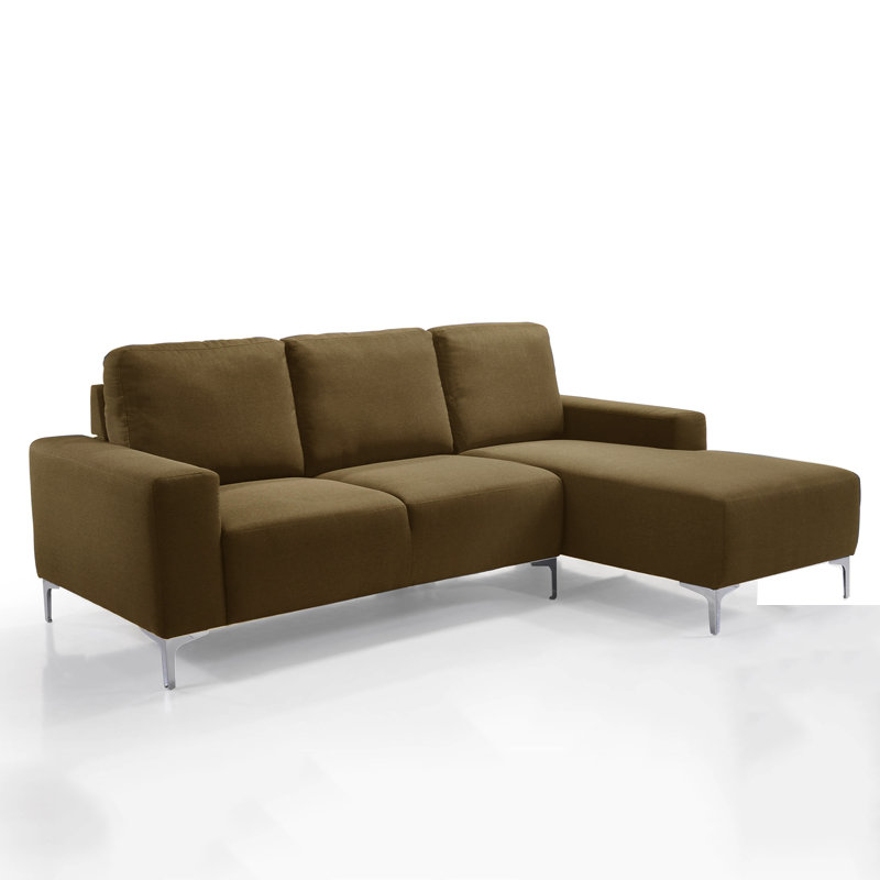 SOPHIA L shaped 3 seater waterproof sofa -Brown