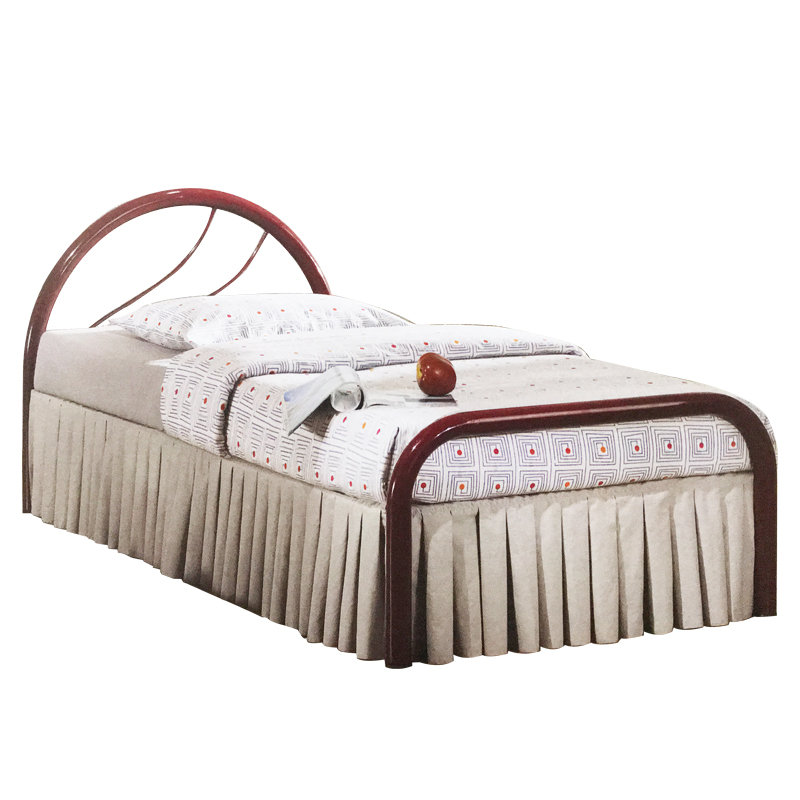 FIJI single size metal bed-red