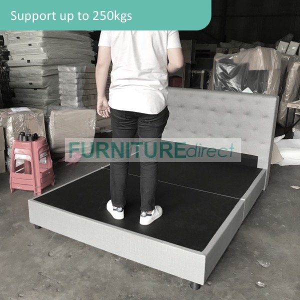 BEKKER waterproof king size bedframe- grey
