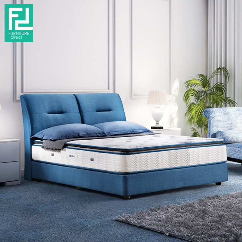 Clearance- HOLSEN queen size waterproof bedframe- blue
