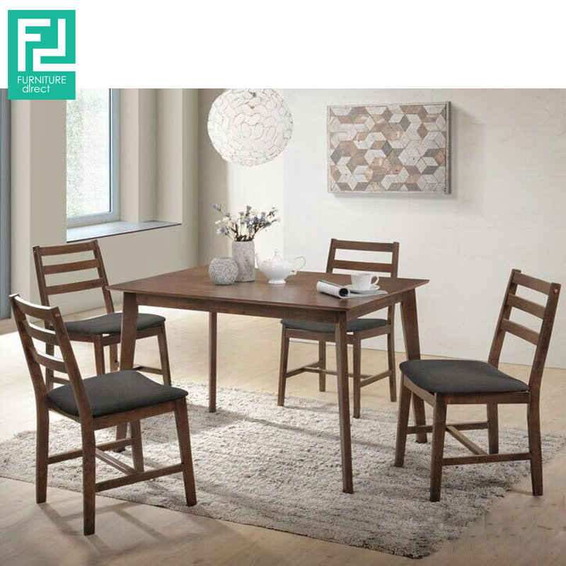 CARTER 4 seater dining set walnut
