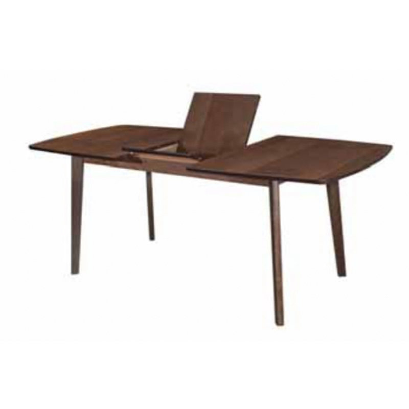 GRAFF 190x90 solid beech wood extension dining table-walnut