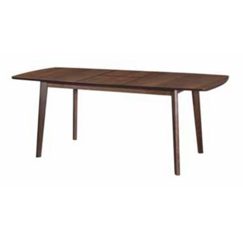 GRAFF 190x90 solid beech wood extension dining table-walnut