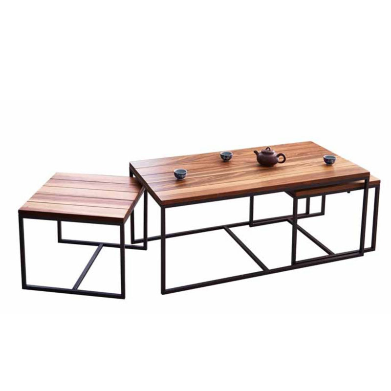 DALLAS solid Almond wood space saving coffee table