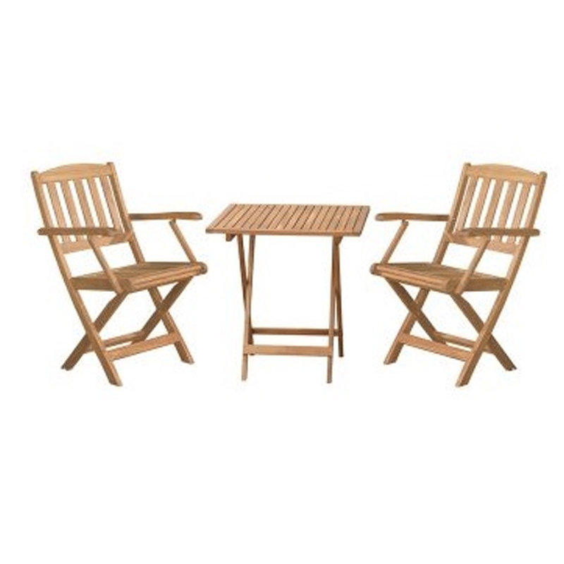 KAVALA 2 seater outdoor folding tea set with arm rest
