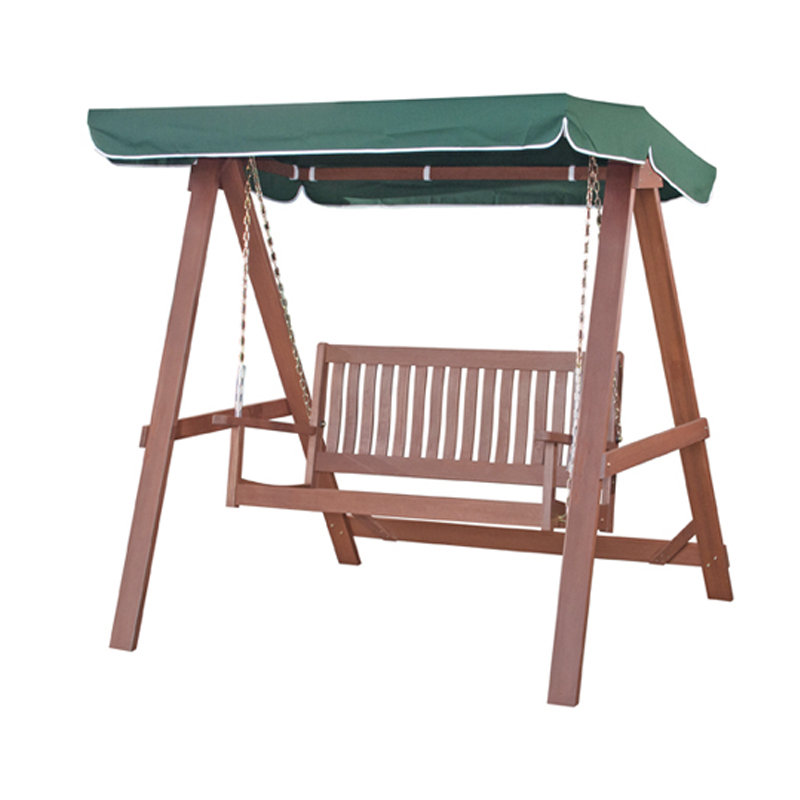 VOLOS solid meranti swing with canopy