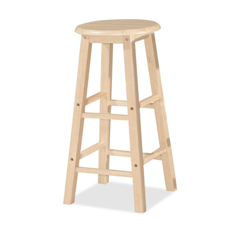 POLO 24" full solid wooden stool-4 colours