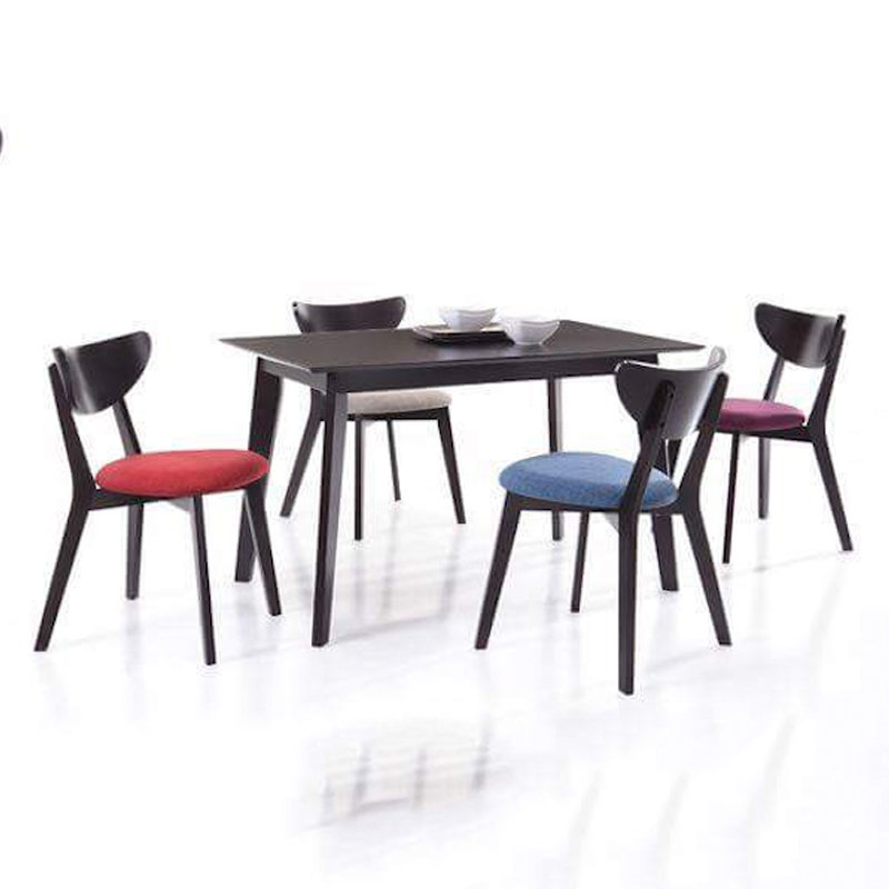 MONTANA 4 Seaters custom made solid wood dining table-black