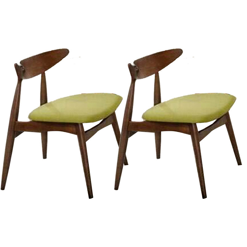 MANCHESTER cushion seat dining chair-green seat (set of 2)
