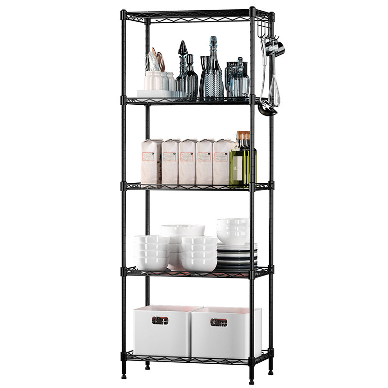 LOFT 30120 5 tier metal adjustable storage rack-black | Building ...