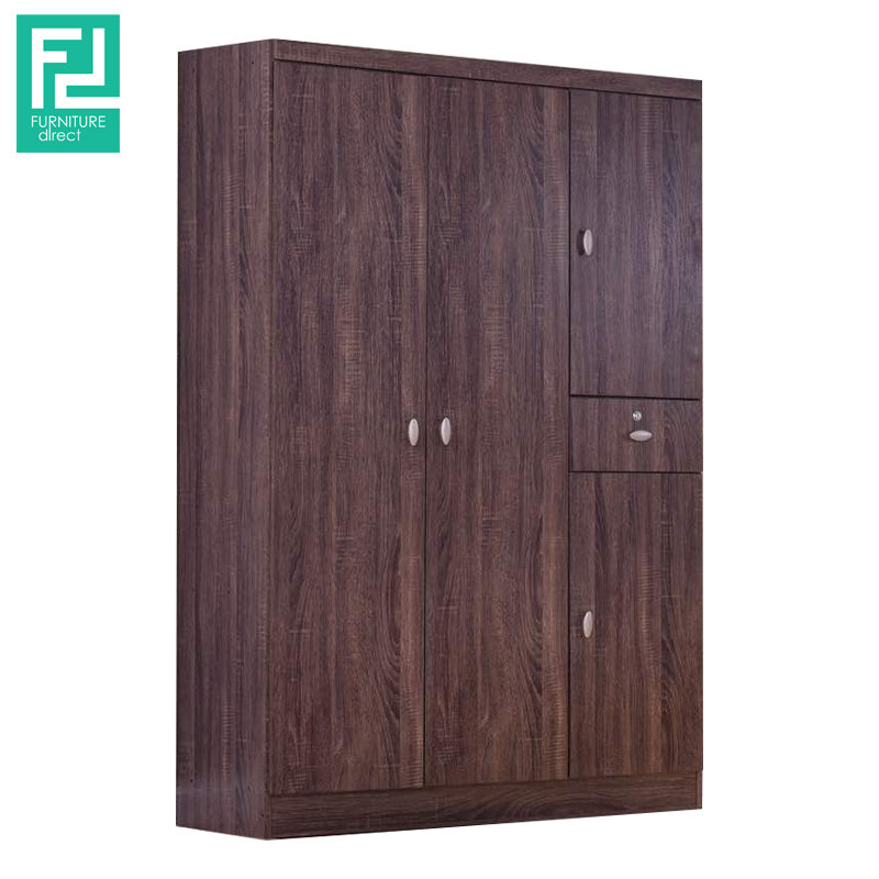 CAIRO 4 Door 1 Drawer Wardrobe With Key Lock