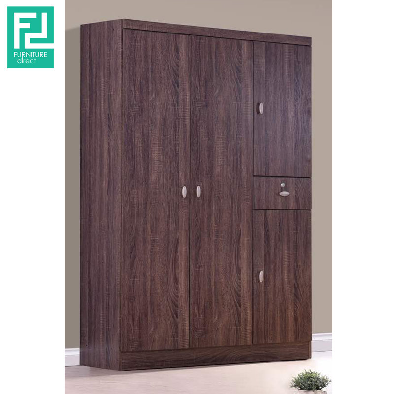 CAIRO 4 Door 1 Drawer Wardrobe With Key Lock
