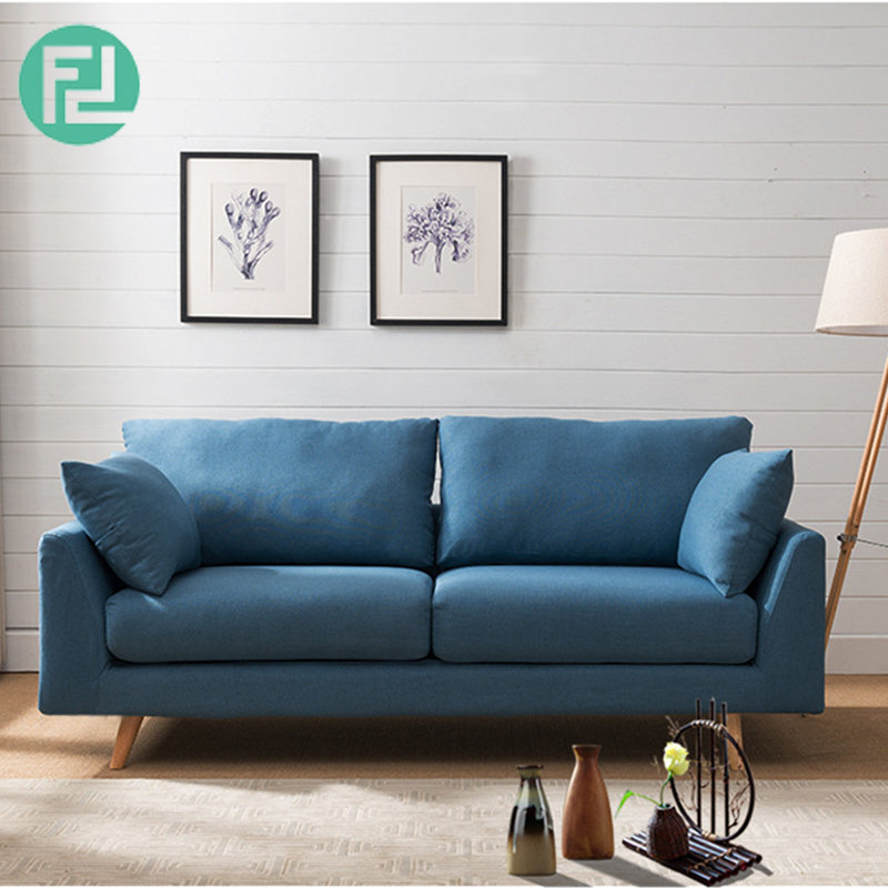 NOVA 3 seater washable cover sofa-blue