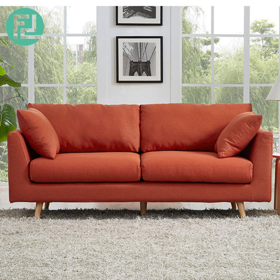 NOVA 2 seater washable cover sofa-Red