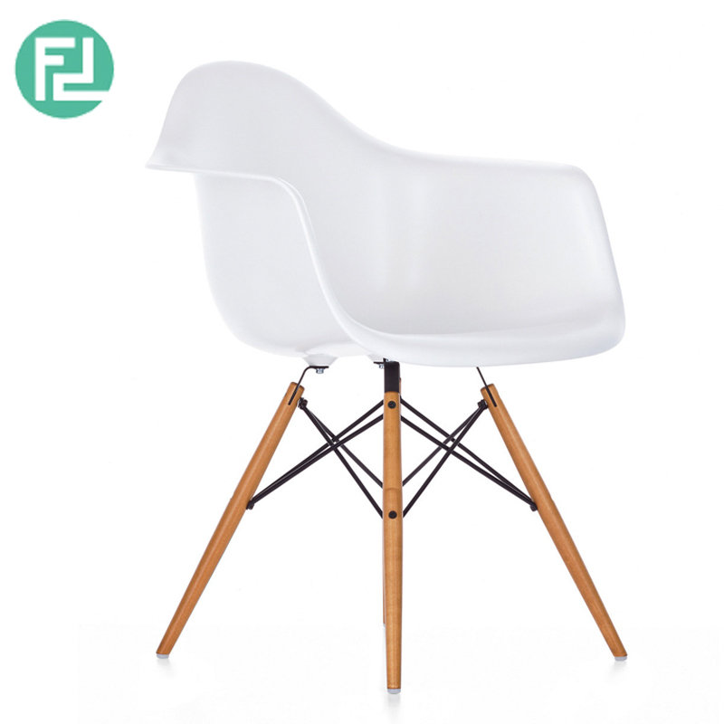 DORIS Plastic Arm Dining Chair- White