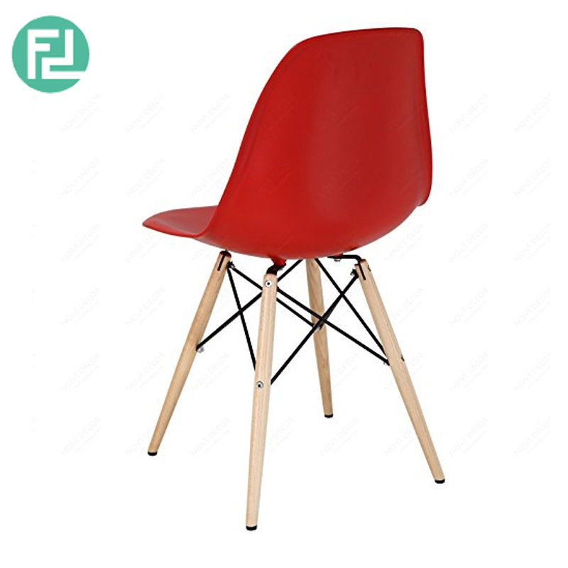 DORIS Plastic Dining Chair Designer Chair- Red