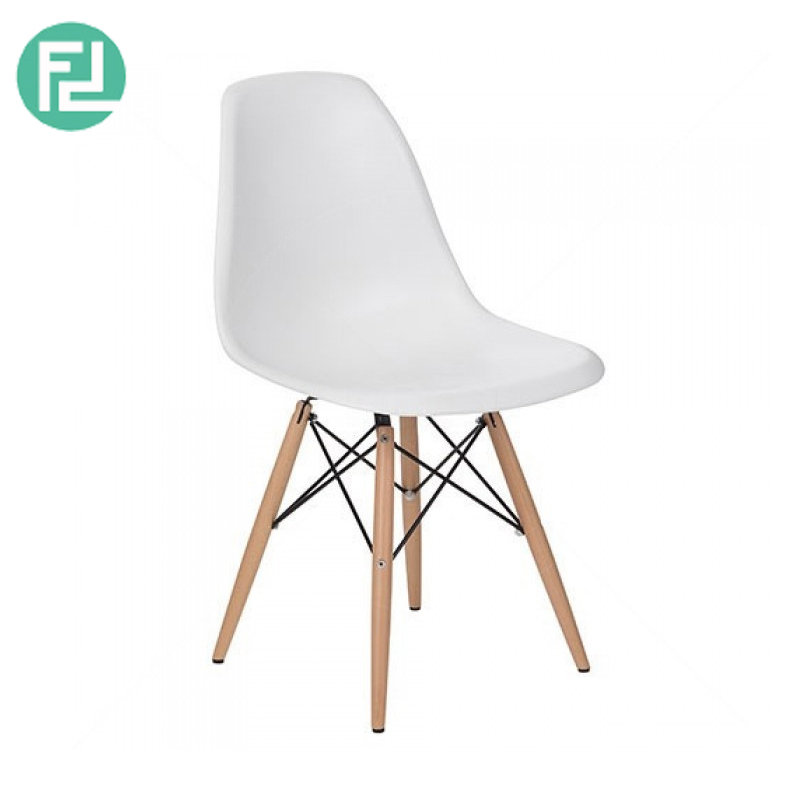 DORIS Plastic Dining Chair Designer Chair- White