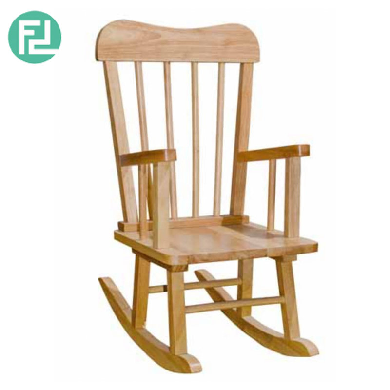 TIVOLI nursery solid wood kids rocking chair-natural