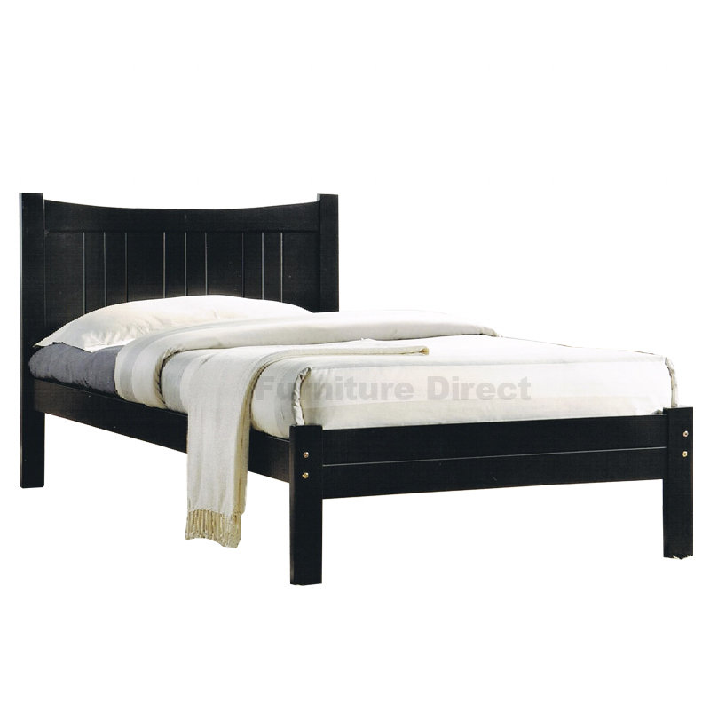 MANDY 3ft single size wooden bed frame- wenge