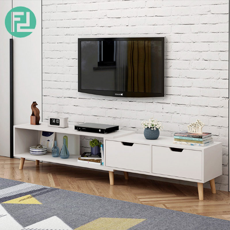 COPENHAGEN 6ft expandable TV cabinet-white