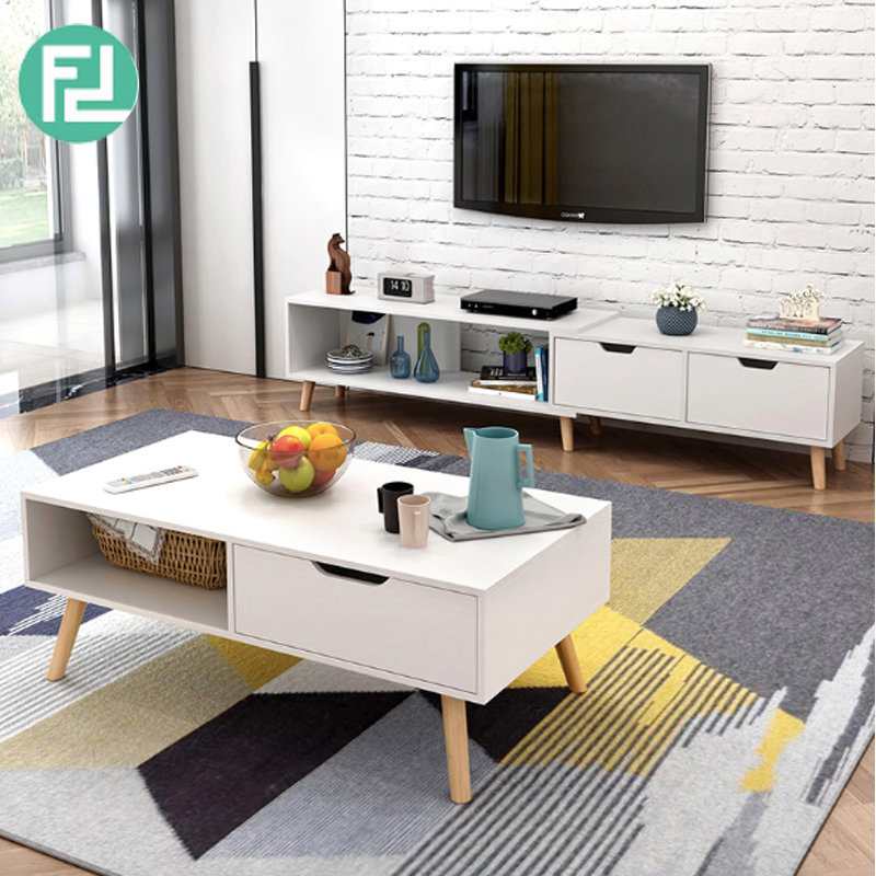 COPENHAGEN 6ft expandable TV cabinet-white