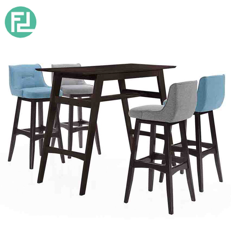 ATLANTA full solid wood 4 seater bar set-cappucino