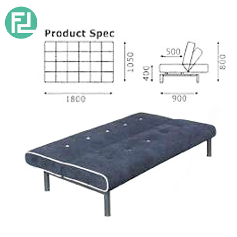 FABLE velvet fabric sofa bed- dark blue