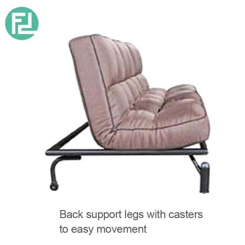 PAOLA 3 seater adjustable position sofa bed-brown